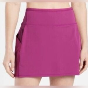 Athleta Magenta Pink Action Skort 14.5” Golf Pickleball Running Vacation Size 1x